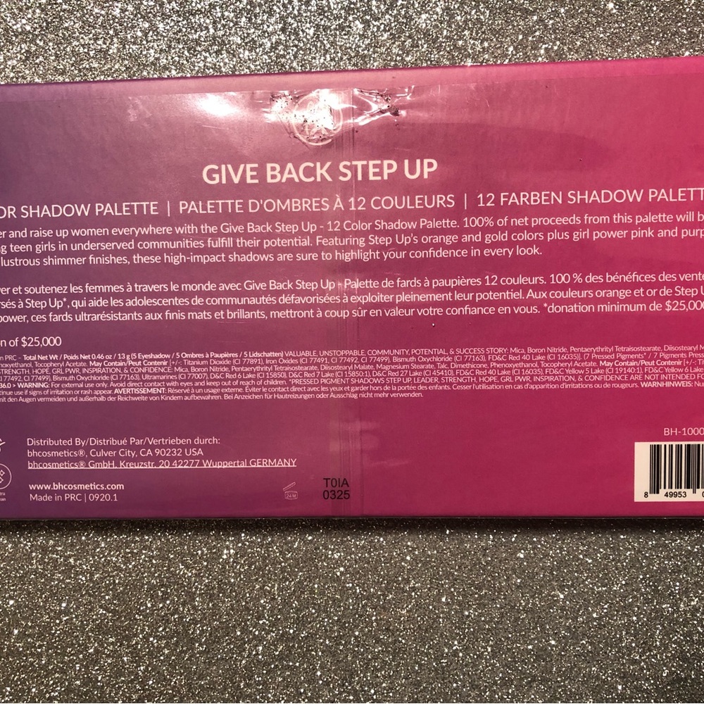 Brand New! Sealed! BH Cosmetics Give Back Step Up 12 Color Eyeshadow Palette π¨ - Picture 6 of 6